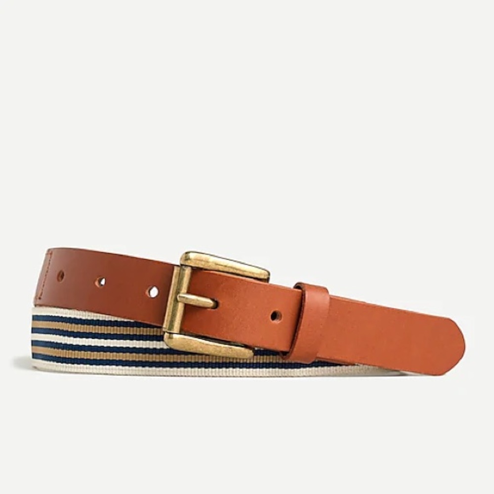 J. Crew Woven leather belt